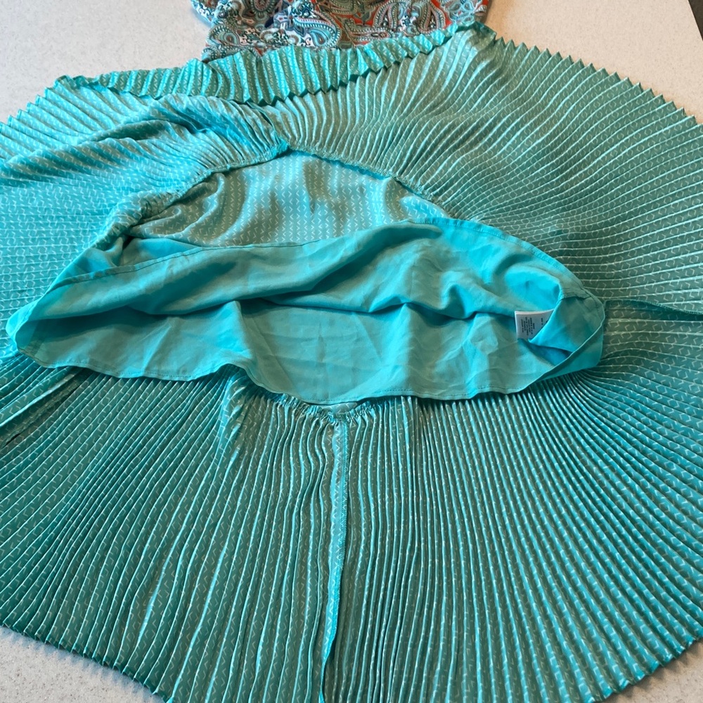Maeve by Anthropology Midi Dress Women Size 8 Teal - Picture 14 of 14